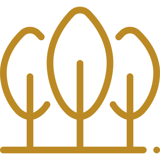 Tree icon representing nature, landscaping, greenery, or an outdoor environment.