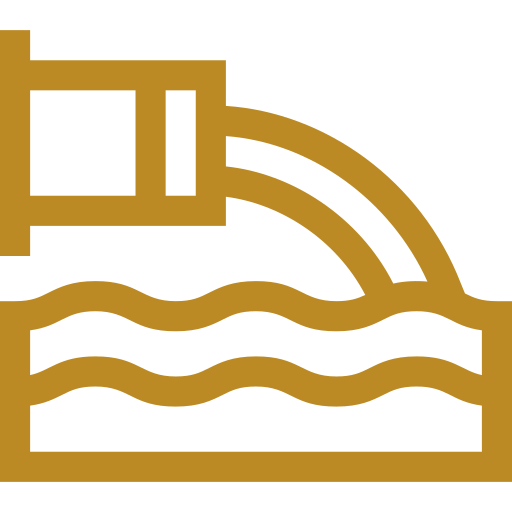 Water drainage icon